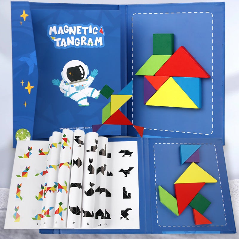 Magnetic Puzzle Jigsaw Puzzle Magnetic Building Blocks Baby Kindergarten Gift Children'S Educational Toys Girls - Image 1